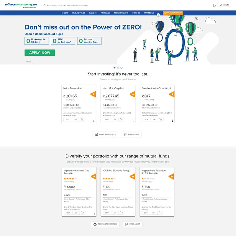 reliance smart money creatives created by the virtual salt